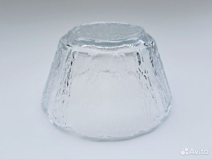 Вазочка стекло корзинка, блюдце