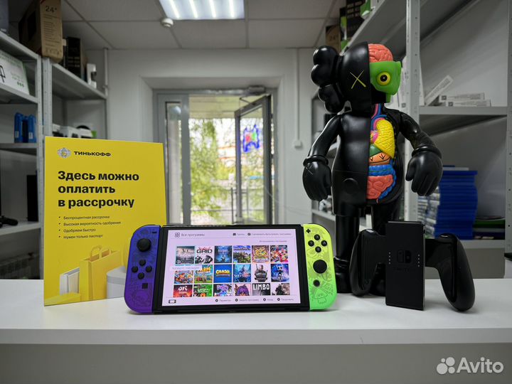 Прошитая Nintendo switch oled + 512 гб