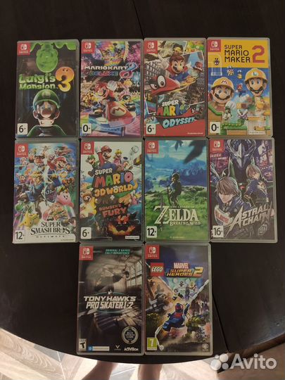 Картриджи nintendo switch