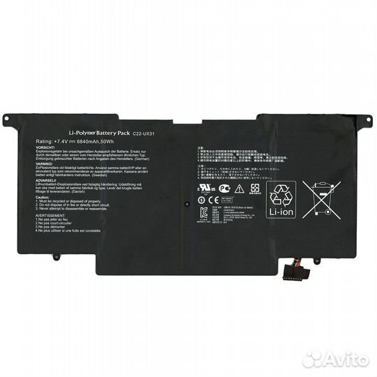 Аккумуляторная батарея для ноутбука Asus UX31A (C2