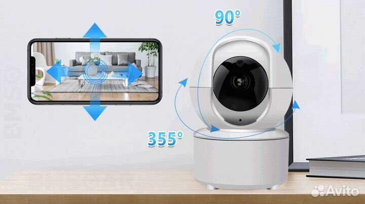 Видеоняня. WiFi камера поворотная. Новая