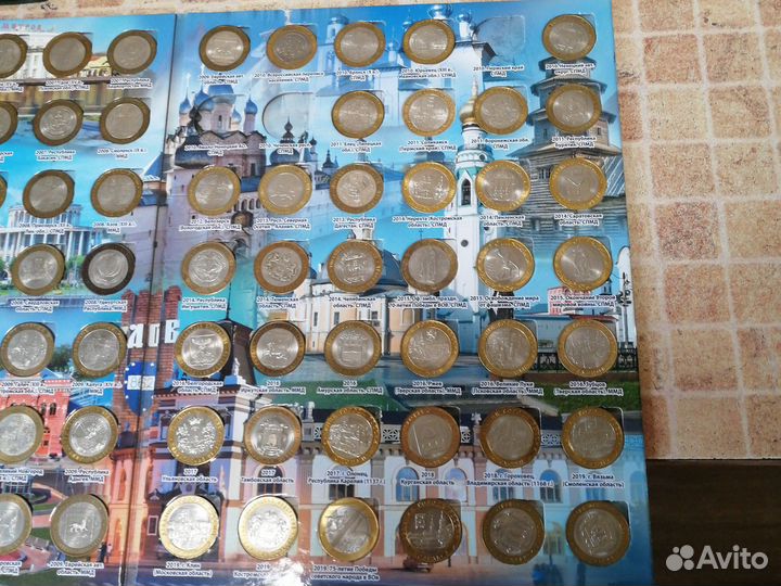 Биметалл альбом с монетами