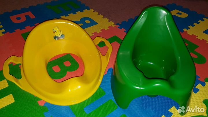 Горшок и накладка на унитаз, новые