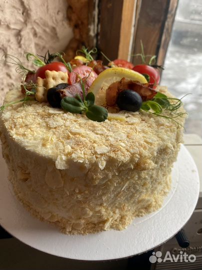 Мясной торт