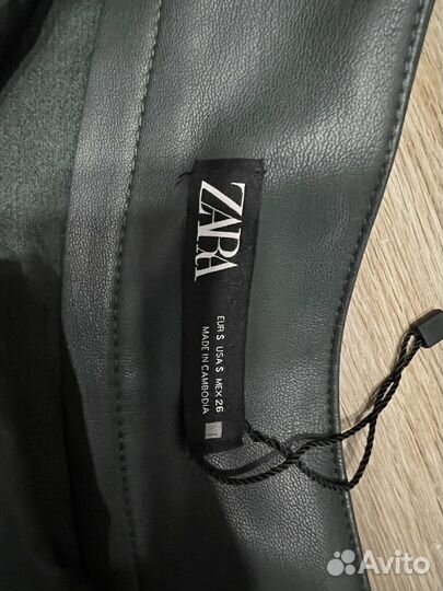 Кожаная юбка Zara