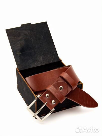 Ремень из натуральной кожи ручной работы