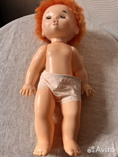 Кукла рыжая периода СССР