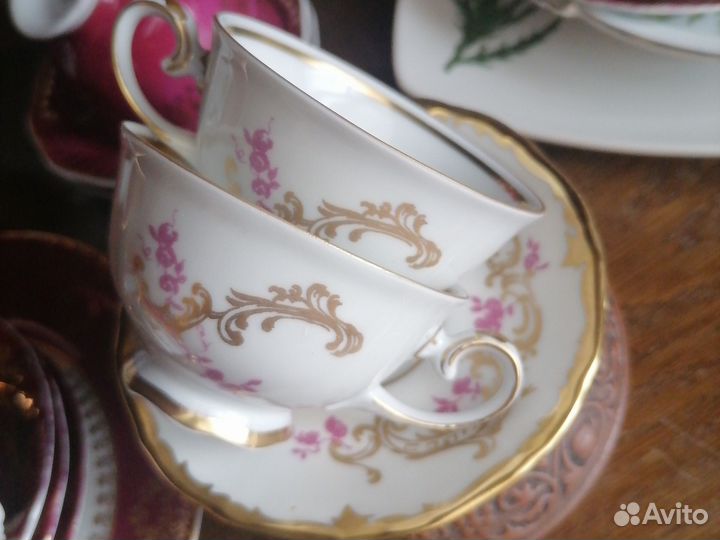 Кофейные чашки с блюдцем Райхенбах