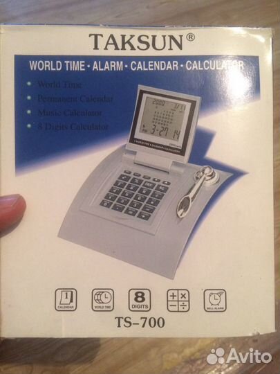 Калькулятор будильник, календарь taksun TS - 700