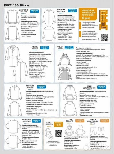 Журнал с выкройками мужской новый Я шью