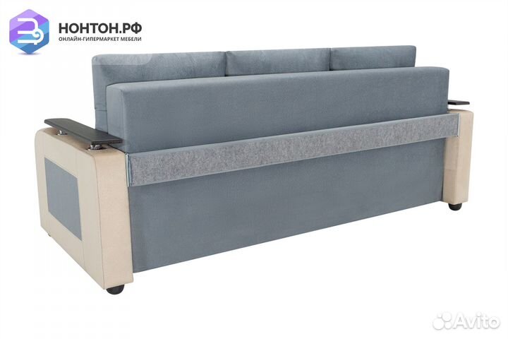 Диван еврокнижка Севилья серый