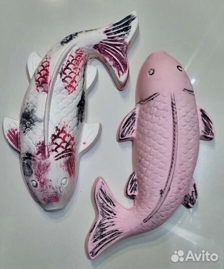 Карп Кои и Черепаха. Ручная работа