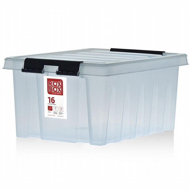 Пластиковый контейнер с крышкой Rox Box 16 л