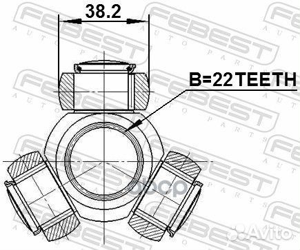 Трипоид 22X38.2 nissan juke UK make F15E 2010.0