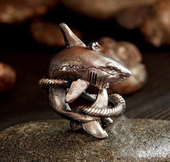 Бусина Темляк Брелок Акула Белая Касатка Рыба