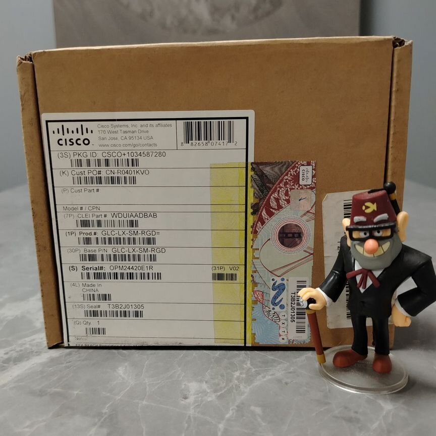 [GLC-LX-SM-RGD] Трансивер Cisco Новый Glc-Lx-Sm-Rgd