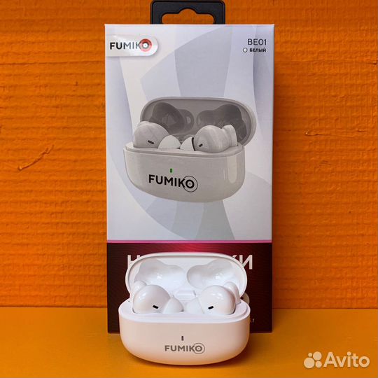 Беспроводные наушники TWS fumiko BE01 белые
