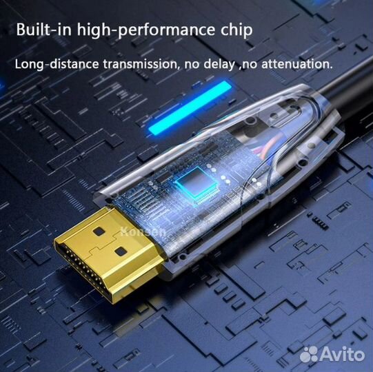 Активный оптический кабель hdmi ver 2.0 5.0 метров