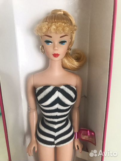 Barbie black and white bathing suit
