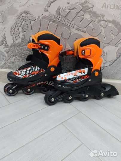 Роликовые коньки детские раздвижные