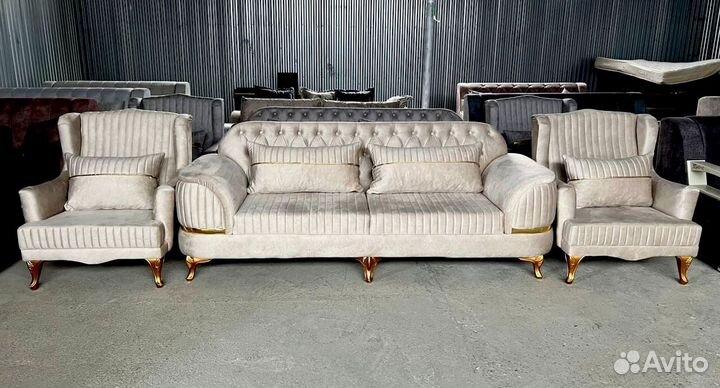 Диван и кресла манго