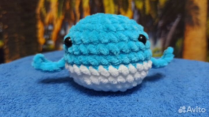 Вязанный мягкий китенок