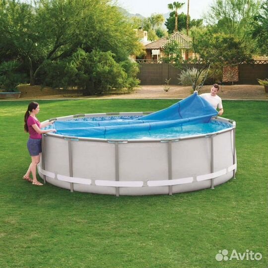 Солнечное покрывало для бассейна Intex 488 см 2801