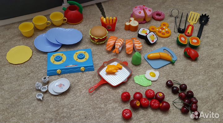 Детские игрушки пакетом.Игровая кухня