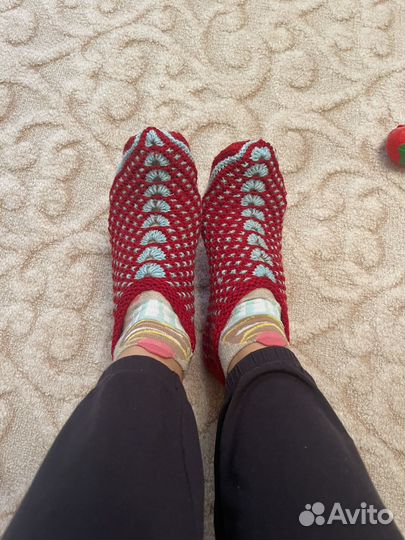 Носки домашние женские, мужские, тапочки