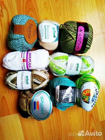 Пряжа летняя лен, хлопок Италия Германия