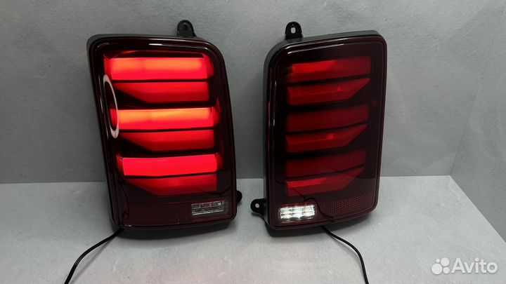 Задние фонари Нива в стиле Mercedes E-class (RED)