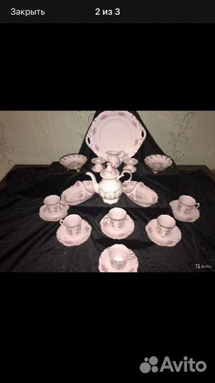 Чешский сервиз эксклюзив(s) 14 карат золото