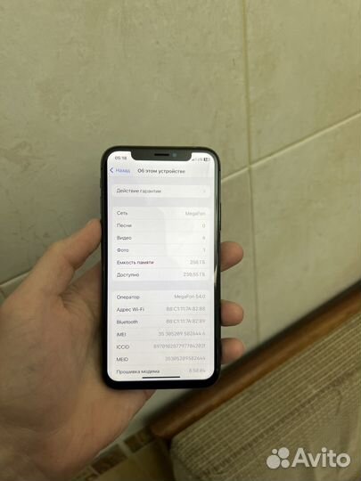 iPhone X, 256 ГБ