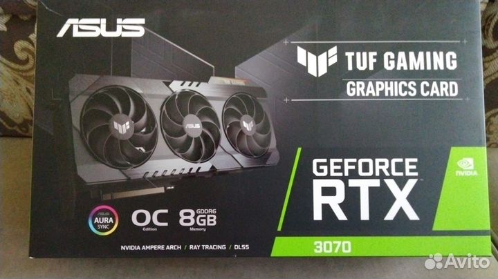 Видеокарта rtx 3070 Asus tuf gaming