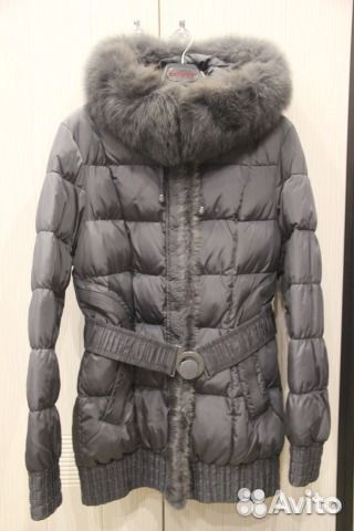 Пуховик с нат.мехом