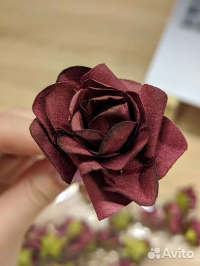 Декоративные цветы 20 шт. скрапбукинг, рукоделие