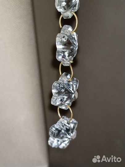 Цветочки хрустальные подвески для люстры бра