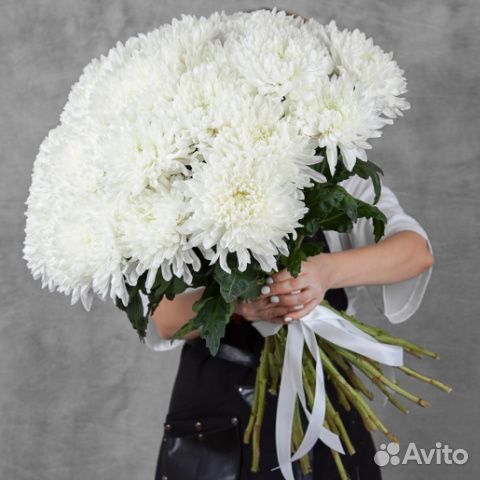 Букет из одноголовой Хризантем Букет Владимир