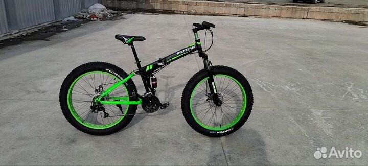Фэтбайк складной двухподвес 26*4
