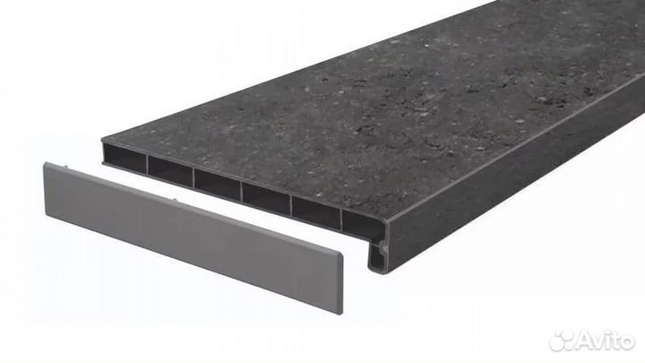 Подоконник moeller LD-40 Серый топаз матовый (без