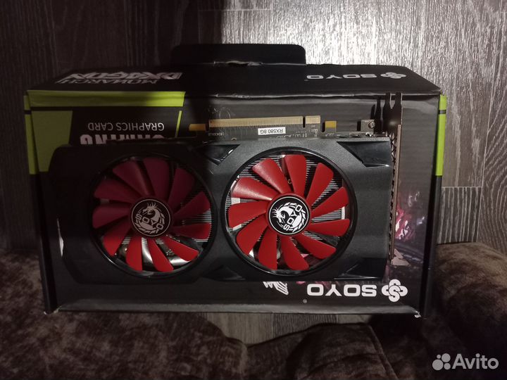 Видеокарта rx580 8gb soyo