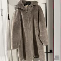 Искусственная шуба под норку с капюшоном