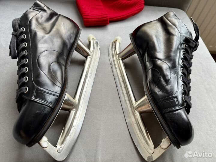 Мужские коньки СССР 45 р кожа утепленные
