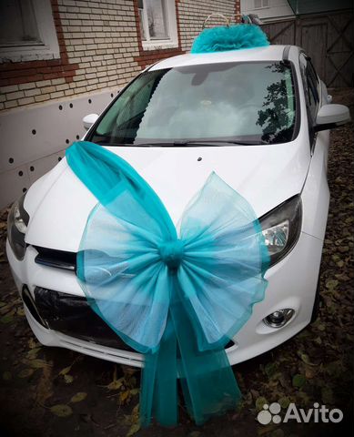 Свадебное украшение на машину (авто) 5