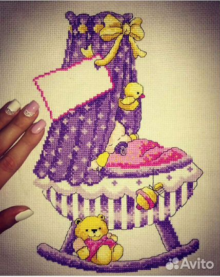 Детская метрика вышивка крестом