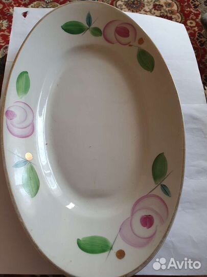 Тарелка блюдо овальное