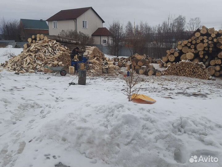 Дрова березовые колотые сухие