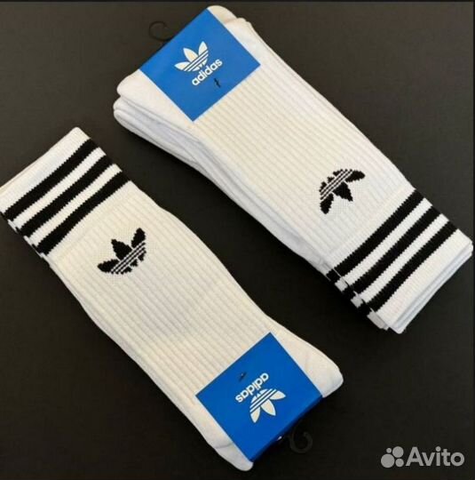 Носки adidas высокие белые