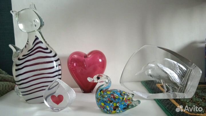 Статуэтки из стекла Италия Швеция