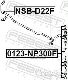 Тяга стабилизатора передняя nissan serena C23